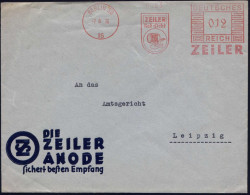 BERLIN SO/ 16/ ZEILER/ Rad-Licht 1936 (7.8.) AFS Francotyp = Fahrrad-Lampe , Rs. Abs.-Vordruck, Klar Gest. Radio-Reklame - Other (Earth)