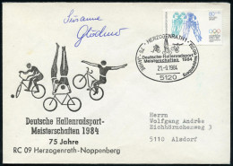 5120 HERZOGENRATH 1/ Deutsche Hallenradsport/ Meisterschaften.. 1984 (21.9.) SSt = 3 Radsportarten Auf EF 80 + 40 Pf. Ra - Autres (Terre)