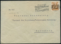 BERCHTESGADEN/ A/ Juli 1948/ Feuerschutz-Monat/ Helft/ Brände Verhüten! 1948 (7.7.) Seltener MaWSt Auf EF 24 Pf. Bandauf - Feuerwehr