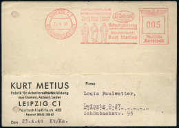 LEIPZIG C1/ REICHSMESSESTADT/ Metusit/ ..Schutzkleidung/ Feuer/ Hitze/ Säuren/ Laugen/ Schacht../ Kurt Metius 1940 (23.4 - Brandweer