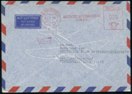 (24a) HAMBURG 20/ DEUTSCHE WOCHENSCHAU/ GMBH 1960 (2.4.) AFS Francotyp 050 Pf. , Rs. Abs.-Vordruck, Inl.-Flp.-Bf. N. Wes - Cinéma