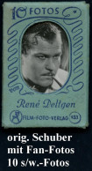 DEUTSCHES REICH 1935 (ca.) 10 Fotos Von René Deltgen Vom Film-Foto-Verlag (Nr.833) Komplett In Orig. Schuber! (Fotoforma - Cinéma