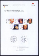 B.R.D. 2000 (Okt.) Wofa, Kompl. Satz Filmschauspieler Alle Mit Amtl. Handstempel  "M U S T E R" = L. Palmer, C. Jürgens, - Kino