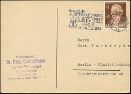 BERLIN-CHARLOTTENBURG 2/ Bh/ Besucht Die/ III.INTERNAT./ FILMFESTSPIELE../ 18.-28.JUNI 1953 (18.6.) MWSt Ohne Rahmen Vom - Cinéma