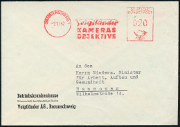 (20b) BRAUNSCHWEIG 1/ Voigtländer/ KAMERAS/ OBJEKTIVE 1952 (3.11.) AFS Francotyp (Schriftzug-Logo) Auf Firmen-Bf: Betrie - Photography