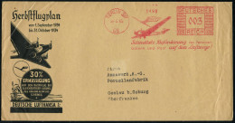 BERLIN SW/ 68/ Schnellste Beförderung V.Personen/ Gütern U.Post Auf Dem Luftwege! 1934 (24.8.) Dekorativer AFS Francotyp - Other (Air)