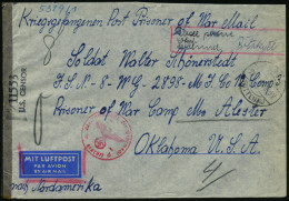 BERLIN/ WITTENAU 1944 (28.2.) 1K-Brücke + Hs. Vermerk: "Taxe Percue 40 RPf..." = Barfrankatur  N U R  Luftpostgebühr + R - Other (Air)
