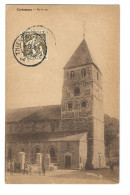Cortessem   -   De Kerk   -   LIJNSTEMPEL!   ;   1935   Thienen   Naar   Jumet - Kortessem