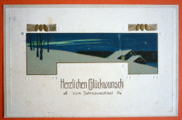 HERZLICHEN GLUCKWUNSCH ZUM JAHRESWECHSEL , USED 1909 - New Year