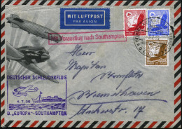 DEUTSCHES REICH 1935 (3.7.) 2K-BPA: DEUTSCH-AMERIKANISCHE SEEPOST/BREMEN/NEW YORK/NDL/D.EUROPA + Roter Ra.: Mit Vorausfl - Other (Air)