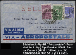 BRASILIEN 1932 (23.1.) Flp. 500 R. U. 2000 R. U.a. (Mi.321, 325 U.a.) 2K: SERVICIO AEREO-RIO.., Rs. 2K:AEROPOSTAL/ RIO D - Other (Air)