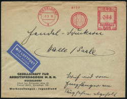 DÜSSELDORF/ 1/ GEFA 1936 (9.3.) AFS Francotyp 044 Pf. Auf Firmen-Bf.: GESELLSCHAFT FÜR ARBEITSPADAGÖGIK M.B.H. (oben 2 K - Autres (Air)