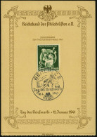 BERLIN C2/ Tag Die Briefmarke 1941 (12.1.) SSt = Junkers "Ju 87" ("Stuka") Auf 6 + 24 Pf Tag D. Briefmarke (Mi.762) Auf  - Airplanes