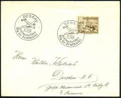 DESSAU/ Briefmarkenschau/ Tag Der Briefmarke 1938 (9.1.) SSt = Junkers Ju 90 = Gr. 4-mot. Passagierflugzeug "Alter Dessa - Vliegtuigen