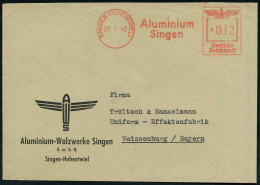 SINGEN (HOHENTWIEL)/ Aluminium/ Singen 1942 (27.1.) AFS Francotyp Auf Firmen-Bf.: Aluminium-Walzwerke Singen GmbH.. (Flu - Avions