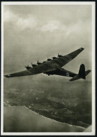 DEUTSCHES REICH 1942 (ca.) S/w.-Foto-Ak.: Messerschmitt Me 323 "Gigant", Fotograf: Marg. Thiel (Freigabe-Vermerk RLM) Un - Airplanes