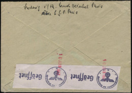 DT.BES.FRANKREICH 1943 (9.7.) 1K: FELDPOST/a/--- , EF 12 Pf. Hitler "Durch Deutsche Feldpost" ,rs. Abs.: Fa. Ernst  H E  - Flugzeuge