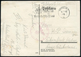 OPPELN 1/ A/ RLB/ Werdet/ Mitglied/ Im/ Reichsluftschutzbund 1940 (12.7.) MWSt + Roter 1K-HdN: L.(uft) G.(au) Nachr.(ich - Avions
