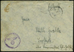 DEUTSCHES REICH 1941 (7.11.) 1K: FELDPOST/c + Viol. 1K-HdN.: Fp. Nr. L 35 971, Unten Aptiert (Lgpa Entfernt!) = Flak Rgt - Airplanes