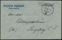 DT.BES.ITALIEN 1945 (1.1.) 1K: FELDPOST/e/--- Auf Italienischem Beuteumschlag "POSTA AEREA" (Mi.26 + 15.- EUR) Rs. Hs. A - Avions