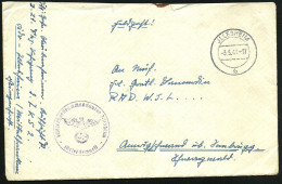 JLLESHEIM/ Cb #bzw.# JLLESHEIM/ A 1941/43 Je 2K-Steg + Viol. 1K-HdN: Fliegerhorstkommandantur Jllesheim Bzw. Blauer 1K-H - Avions