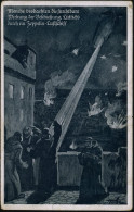 DEUTSCHES REICH 1916 (ca.) S/w.-Propaganda-Künstler-Ak.:  Beschießung Lüttichs Durch Zeppelin-Luftschiff (Uhv. Deutscher - Zeppelins