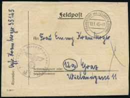 FRAUENDORF (KR HEILSBERG, OSTPR)/ A 1945 (8.1.) 2K-Steg + Viol. 1K-HdN: Fp. Nr. 35125 = Nachrichten-Abt. 71, Ostpreußen  - Other