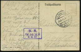 DEUTSCHES REICH 1915 (24.10.) 1K-Brücke: K. D. Feldpostexp./b/50. Jnfant. Div. (Nr.725) + Viol. Ra.3: .. F(ern)spr.(ech) - Otros