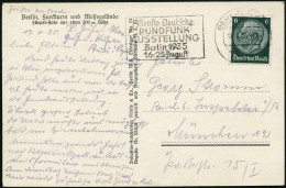 BERLIN NW 7/ Mm/ Gr.Deutsche/ RUNDFUNK/ AUSSTELLUNG/ ..16.-25.Aug. 1935 (17.8.) MWSt Auf Passender S/w.-Foto-Ak.: Funktu - Other