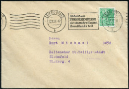 LEIPZIG BPA32/ B/ Nehmt Am/ FERNSEHEMPFANG/ Des Demokratischen/ Rundfunks Teil 1957 (30.3.) Seltener Band-MWSt + 6 Welle - Other