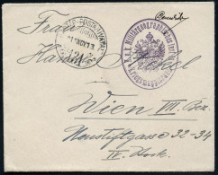 ÖSTERREICH 1915 (13.11.) Ungarischer Feldpost-1K-Gitter: + Viol. Oval-HdN: K.u.k. Militärgeographisches Institut/ Kriegs - Geography