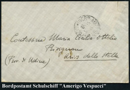 ITALIEN 1902 (15.9.) 1K-BPA: INCRre AMERIGO VESPUCCI = Kriegsschiff, Nach Dem Seefahrer Amerigo Vespucci Wurde "Amerkia" - Geographie