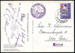 PERU /  SCHWEIZ 1965 (Mai) 2K: LIMA/BUZONES Auf S/w.-Expeditions-Sonder-Kt.: BERNER ANDEN-EXPEDITION 1965 + 9 Faksimilie - Geography