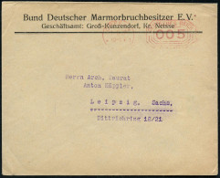 OPPELN**I/ DEUTSCHES REICH 1928 (1.8.) PFS 005 Pf. "Achteck", Sonderform Mit "Infla"-Nullen, Vordruck-Bf: Bund Deutscher - Autres & Non Classés