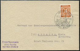(10b) ROCHLITZ (SACHS)/ ..Rochlitzer Porphyr 1947 (17.3.) HWSt = Rochlitzer Porphyr-Berg (mit Burg) Klar Gest. Fern-Bf.  - Andere & Zonder Classificatie