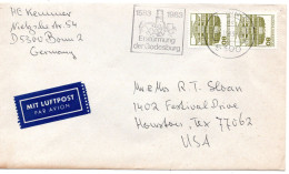 69773 - Bund - 1983 - 2@80Pfg B&S A LpBf BONN - ... -> Houston, TX (USA) - Storia Postale