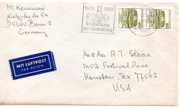 69773 - Bund - 1983 - 2@80Pfg B&S A LpBf BONN - ... -> Houston, TX (USA) - Cartas & Documentos