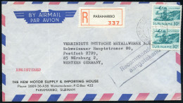 SURINAM 1967 30 C. Tagebau-Bagger, Blaugrün, Reine MeF: Paar = Bauxit-Tagebau + RZ: PARAMARIBO , Sauber Gest. Übersesee- - Autres & Non Classés