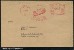 LEIPZIG/ C1/ Sonne/ Mitteldeutsches/ Braunkohlen-Syndikat/ GmbH 1941 (14.8.) AFS Francotyp = Brikett "Sonne" Auf (verkür - Autres & Non Classés