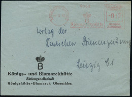 BISMARCKHÜTTE (OBERSCHLES)/ B/ Bismarckhütte.. 1943 (27.5.) Seltener AFS Francotyp = Hauspostamt Bismarckhütte (Firmen-L - Sonstige & Ohne Zuordnung