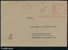 BONN/ 1/ Leichtmetall Bonn 1947 (25.7.) AFS Francotyp "Mäanderrechteck", Unverändert Weiterverwendet Mit Inschrift "DEUT - Otros & Sin Clasificación