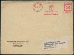 LAUCHHAMMER/ ***/ Mitteldeutsche Stahlwerke/ AG 1940 (26.4.) AFS Francotyp, Seltene Type Ortsstempel Mit 3 Sternen (Firm - Autres & Non Classés