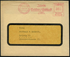LEIPZIG W 35/ REICHSMESSESTADT/ JAHN/ Elektro-Stahlguß/ Ja 1941 (3.9.) AFS Francotyp (Monogr.-Logo) Orts-Bf. (Dü.E-5CGo) - Autres & Non Classés