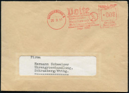 MAGDEBURG 1/ Polte/ Armaturen-/ Maschinen-u./ Metallwarenfabrik.. 1941 (26.9.) AFS Francotyp (Firmen-Zahnrad-Logo) Rs. M - Sonstige & Ohne Zuordnung