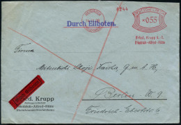 RHEINHAUSEN/ (NIEDERRHEIN)/ Fried.Krupp A.G./ Friedrich-Alfred-Hütte 1929 (14.11.) AFS Francotyp 055 Pf. Auf Firmen-Bf.: - Autres & Non Classés