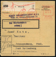 WIEN 49/ SKF/ WALZLAGER 1944 (21.1.) AFS Francotyp 055 Pf. = Firmenlogo: Walzlager (= Schwed. Rüstungs-Zulieferer Für Kf - Other & Unclassified