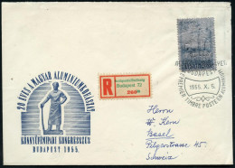 UNGARN 1955 (5.10.) 5 Ft. "Internat. Buntmetall-Kongreß Budapest", EF = Auf Aluminium-Papier Gedruckt ! + Sonder-RZ: Bud - Other & Unclassified