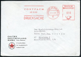 6 FRANKFURT AM MAIN WEST 13/ POSTFACH/ 13335.. 1967 (12.5.) Anonymer AFS Postalia Auf Firmen-Bf.: CALTEX DEUTSCHLAND GMB - Oil
