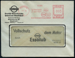 NÜRNBERG/ 2/ 3 Marken/ Von Ruf!/ STANDARD/ Esso/ Essolub/ Deutsch-Amerikanische Petroleum-Ges. 1935 (2.2.) AFS Francotyp - Erdöl