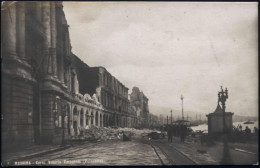 ITALIEN 1908 (Dez.) 2 Verschiedene S/w.-Foto-Ak., Erdbeben In Sizilien: MESSINA, Zerstörter Corso Vittorio Emanuele Bzw. - Volcanos